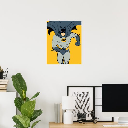 Poster Batman en cours d'exécution (Bureau à domicile)