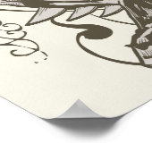 Poster Batman et lettre décorée B (Coin)