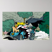 Poster Batman Et Robin En Batcycle (Devant)