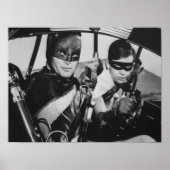 Poster Batman et Robin In Batmobile (Devant)