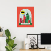 Poster Batman Gotham City™ - Graphique du Globe des neige (Bureau à domicile)