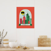 Poster Batman Gotham City™ - Graphique du Globe des neige (Cuisine)