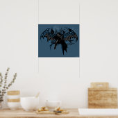 Poster Batman Gotham City Paint Drip Graphic (Cuisine)