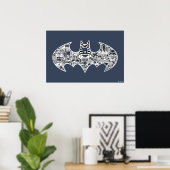 Poster Batman Icon Doodle Art (Bureau à domicile)