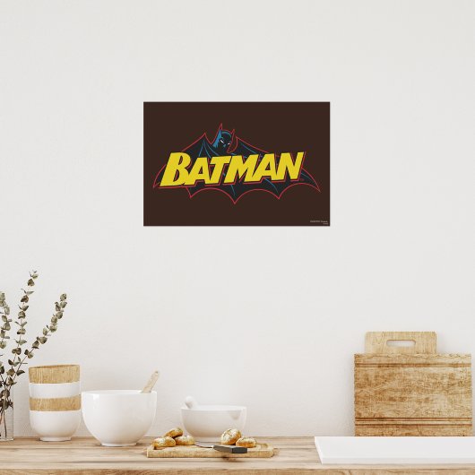 Poster Batman | Logo de l'ancienne école (Cuisine)
