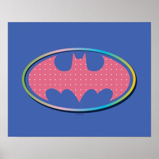 Poster Batman | Logo Pink Polka Dot (Devant)