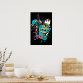Poster Batman Neon The Dark Knight Collage (Cuisine)