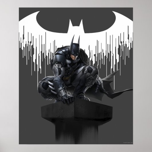 Poster Batman perché sur un pilier (Devant)