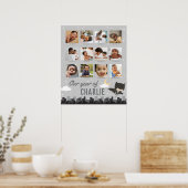 Poster Batman Premier anniversaire - 12 mois Collage phot (Cuisine)