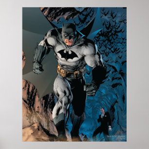 Poster Batman quittant la grotte des chauves-souris