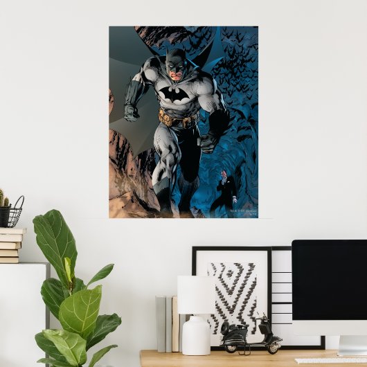 Poster Batman quittant la grotte des chauves-souris (Bureau à domicile)