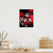 Poster Batman Red et Black Collage (Cuisine)