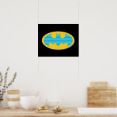 Poster Batman | Symbole Cyan Stripes (Cuisine)