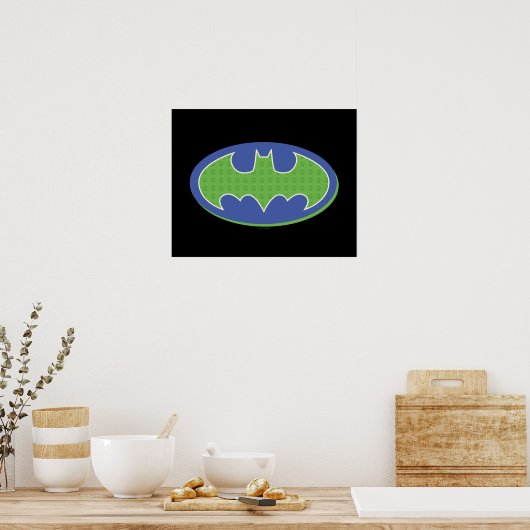 Poster Batman | Symbole pourpre et vert (Cuisine)