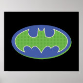 Poster Batman | Symbole pourpre et vert (Devant)