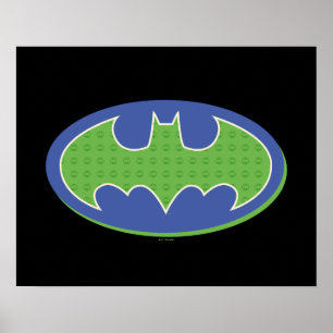 Poster Batman   Symbole pourpre et vert