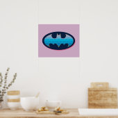 Poster Batman | Symbole rose et bleu (Cuisine)