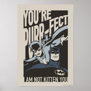 Poster Batman Valentine Catwoman - Vous êtes Purr-fect