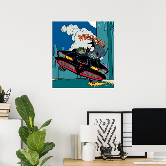 Poster Batmobile Wroom ! (Bureau à domicile)