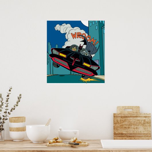 Poster Batmobile Wroom ! (Cuisine)