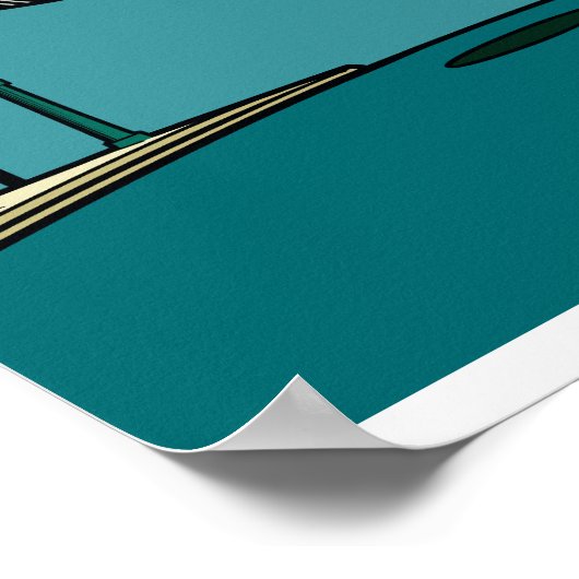 Poster Batmobile Wroom ! (Coin)