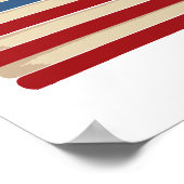 Poster Bâton à tambour USA Drapeau Tee - shirts et cadeau (Coin)