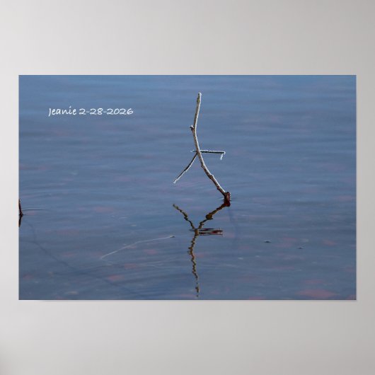 Poster Bâton dans l'eau (Devant)