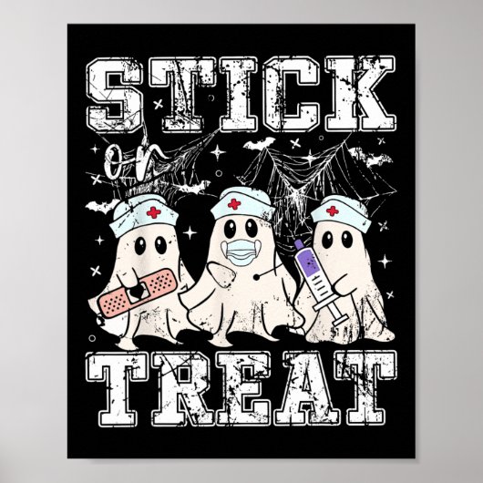 Poster Bâton Ou Traitement Ghost Phlebotomie Tech Infirmi (Devant)