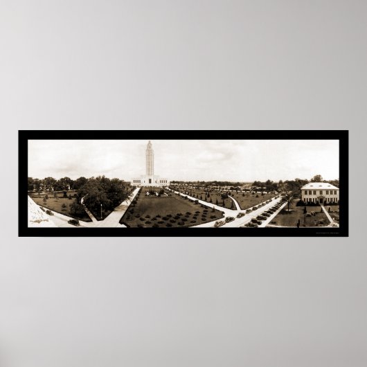 Poster Baton Rouge LA Capitol Photo 1935 (Devant)