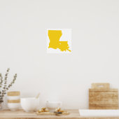 Poster Baton Rouge, Louisiane Love (Cuisine)