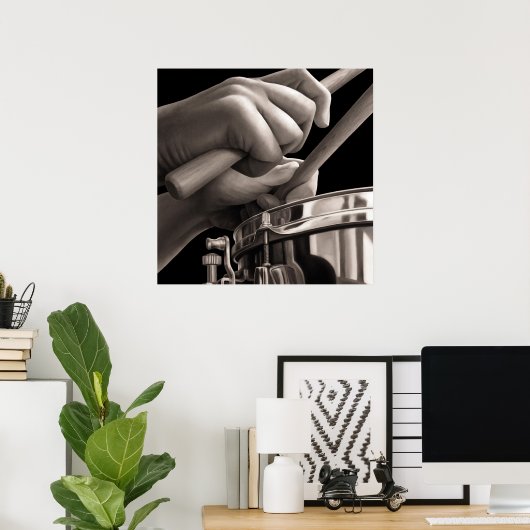 Poster Bâtons (Bureau à domicile)