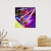 Poster Bâtons à tambour à cymbales et à bout rond (Cuisine)