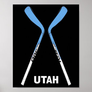 Poster Bâtons de hockey de l'Utah