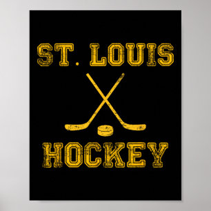 Poster Bâtons de hockey sur glace St. Louis État Outile S