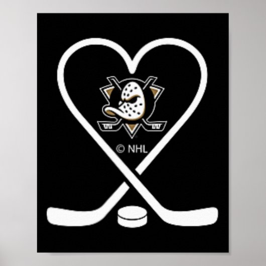 Poster Bâtons de la Saint-Valentin des Ducks d'Anaheim No (Devant)