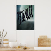 Poster Bats à Pleines lunes amusants (Cuisine)