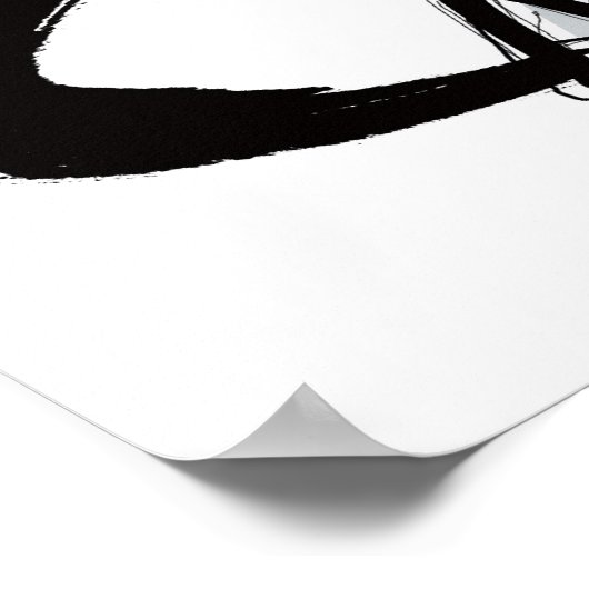 Poster Batte balançoire du joueur de baseball, vue latéra (Coin)