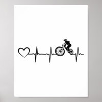 Battement de coeur de vélo cycliste cyclisme en de