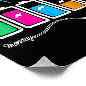 Poster Batterie de la vie un enseignant Thanksgiving Noël (Coin)