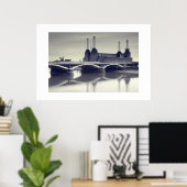 Poster Battersea Power Station, Londres (Bureau à domicile)