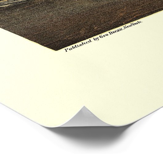 Poster Battery Park, NY Panoramic Map - 1873 (Coin)