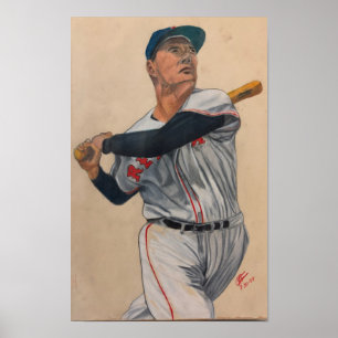 Poster Batteur de baseball