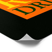 Poster batteur de rock classique (Coin)