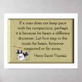 Poster Batteur différent (Devant)