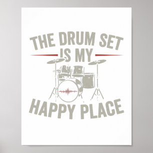 Poster Batteur Drums de musique cadeaux de musiciens
