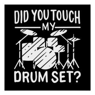 Poster Batteur - Mon Kit de Batterie