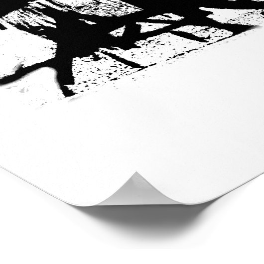 Poster batteur ombragé (Coin)