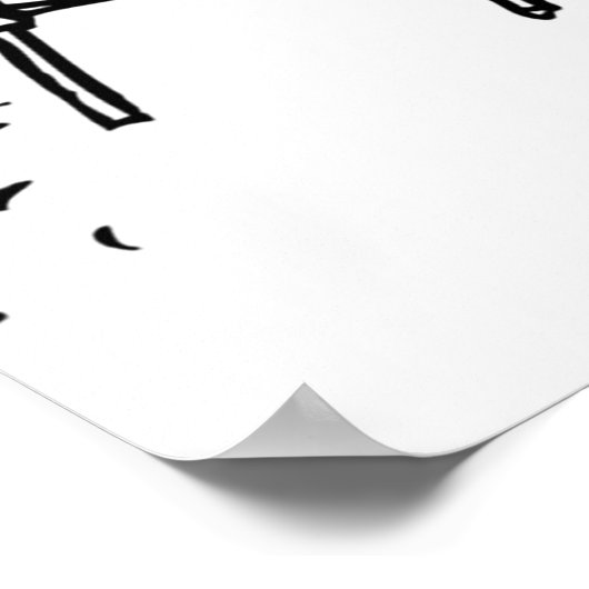 Poster Batteur rétro (Coin)