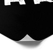 Poster Batteur Tard Que Jamais Drôle Pun À Cuisson Foncé  (Coin)