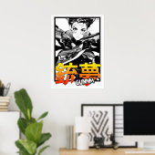Poster Battle Angel gunnm (Bureau à domicile)